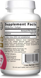 Jarrow Formulas QH-Absorb Ubiquinol 100mg - 60 Softgels - High Absorption & Active Antioxidant Form of Co-Q10 - Supports Mitochondrial Energy Production & Healthy Cardiovascular Function