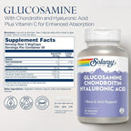 SOLARAY Glucosamine Chondroitin and Hyaluronic Acid, 1500mg/1000mg/20mg 90 Capsules