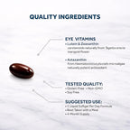 Naturalis Areds2 Clinically Based Eye Supplement | Lutein, Zeaxanthin, Astaxanthin, Bilberry, Blueberry, Cranberry & Grape Seed Adaptogen Blend | 120 Vision Essential Softgels