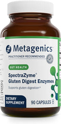 Metagenics SpectraZyme Gluten Digest Enzymes - Helps Break Down Gluten Proteins* - Supports Gut Health, Bloating & Gas Relief* - Non-GMO, Gluten-Free & Vegetarian - 90 Capsules