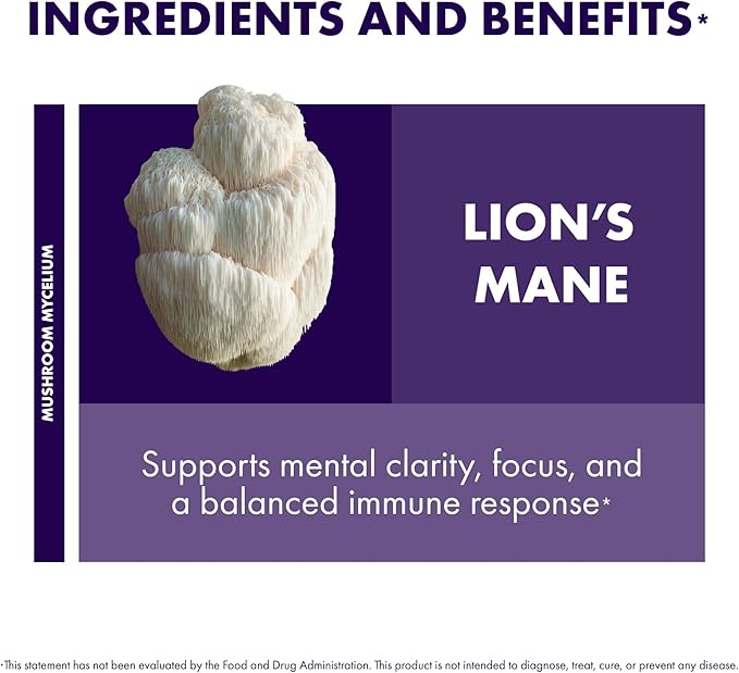 Host Defense Lion's Mane Capsules, 240 ct (Pack of Two 120 ct Units)