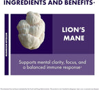 Host Defense Lion's Mane Capsules, 240 ct (Pack of Two 120 ct Units)