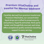 Inositol & Choline Liquid Drops – Vegan, Non-GMO, Easy-to-Take – Enhanced Absorption Inositol Supplement – Prenatal Vitamins for Women – Supports Cellular Health & Overall Wellness (Mixed Berry, 60ml)
