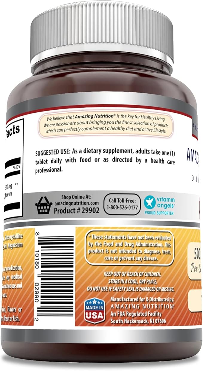 Amazing Formulas Rutin 500 Mg | Tablets Supplement | Non-GMO | Gluten-Free | Made in USA (1 Pack | 100 Count)