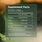 Digestive Enzymes | 40,000 USP Lipase - Prescription Strength Pancreatic Enzyme Replacement Formula for Fat Digestion, Gut Health & Nutrient Absorption - Fermented, Vegan, High Potency