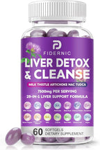 Liver Cleanse Detox & Repair - Herbal Liver Support Milk Thistle Supplement, 7500mg Strength Liver Health Support with Silymarin Artichoke Extract Dandelion Beet TUDCA Choline NAC, 60 Softgels