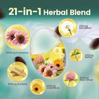 Lymphatic Drainage Supplements, 480 Softgels, Lymph System Support Supplement for Women & Men, 21-in-1 Herbal Blend with Echinacea, Dandelion, Burdock, Bromelain, Calendula, Turmeric & More, 2 Bag