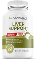 Liver Support - Natural Milk Thistle and Zinc Supplement - Helps Detox and Cleanse The Liver, Supports Digestive Health and Detoxification - 60 Veggie Capsules (30 Days Supply)