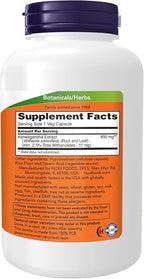 NOW Foods Ashwagandha Extract 450 mg Vegan, Kosher, Non-GMO - 240 Veg Capsules,