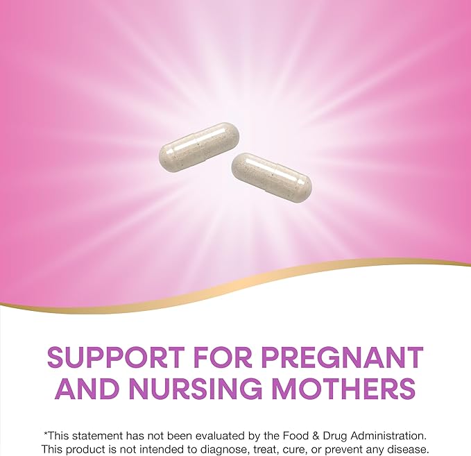 Nature's Way Prenatal Multivitamin, with Folate for Healthy Brain and Spinal Development*, Buffered Vitamin C, B-Vitamins, 180 Capsules (Packaging May Vary)