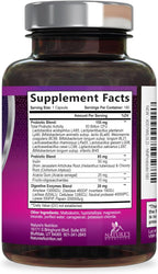 Probiotics for Digestive Gut Health - 50 Billion CFU Per Capsule, 10 Premium Strains & Prebiotics - Best Probiotics for Women & Men, Occasional Constipation, Gas, Immune Health Support - 180 Capsules