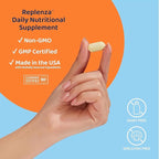 Replenza Daily GLP-1 Nutritional Support Supplement, Essential Vitamins and Minerals, Support for Gut Health, Stress and Cellular Energy – 60 Tablets