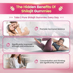 VivoNu Himalayan* Shilajit* Gummies with Ashwagandha* & Gokshura | 85+ Trace Minerals & Fulvic Acid | Organic, Micronutrient Supplement for Men & Women (Women 4000mg / 1 Bag)