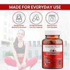 HealthBest High Potency Gentle Iron Capsules 19mg |Slow Release Iron for Faster Absorption, Non-Constipating| Vitamin C, B12, Folate Zinc & Selenium for Anemia, Hemoglobin & Immune Support |60 Count