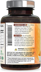 Turmeric Curcumin Supplement - 95% Curcuminoids with Organic Turmeric & Ginger, BioPerine Black Pepper Extract for Best Absorption, Natural Vegan Joint Support, Non-GMO, Bottled in USA - 180 Capsules