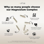 gflow vitamins Magnesium Complex Supplement - 10 Active Forms, Glycinate, Citrate, Malate, Oxide, Taurate, Aspartate, Gluconate, Ascorbate, Lactate, Carbonate, Plus More with Vitamin C B1 B2 B6 B12