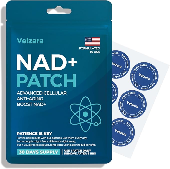 NAD+ Patches Comfortable All-Day Wear Vegan, Water-Resistant 30 Patches