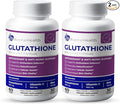 Twin Pack Glutathione Enhanced with Vitamin C & Zinc | Advanced Antioxidant & Immune Support | Detox & Skin Health Formula | 120 Tablets - Two (2) Month Supply