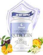 Quercetin with Bromelain | Liposomal Quercetin Supplements with Higher Absorption for Respiratory & Immunity* | Quercitin 1000mg with Vitamin C & Zinc, 60 Softgels (30 Day Supply)