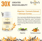 Resciency Detox Binder Supplement – Activated Charcoal, Zeolite, Bentonite Clay, Milk Thistle, Proprietary Blends - Liver & Gut, Max Absorption, 270 Vegan Capsules