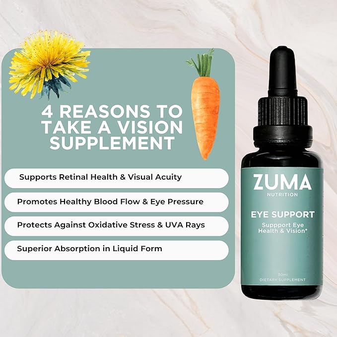 Zuma Nutrition Eye Tonic for Support - Liquid Tincture