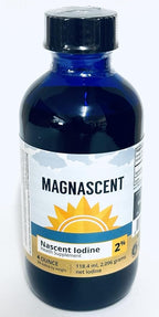 Nascent Iodine Organic Daily Health Supplement High Potency 2% Concentrated Liquid Iodine Drops Supports Energy & Metabolism (4oz/118.4ml)