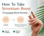 AlgaeCal - Strontium Boost, Natural Strontium Supplement for Bone Density Increase, Strontium Citrate 680 mg, Easy to Swallow for Bone Health & Bone Strength, Gluten-Free - Veggie Caps, 3 Month Supply