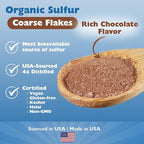 KALA HEALTH MSMPure Chocolate Flavored Coarse MSM Powder Flakes – US-Made MSM for Joint Health, Skin Appearance, and Hair & Nail Support – 1 lb, Organic Sulfur
