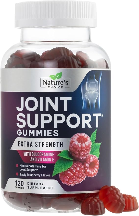 Joint Support Gummies - Extra Strength Glucosamine Gummy Supplement with Vitamin E - Natural Cartilage Joint Health & Flexibility Support, Best Support Glucosamine Chew for Men & Women - 120 Gummies