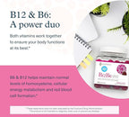 Youtheory B12B6 Gummies - Vitamin B12 & B6 - Supports Mood, Nervous System & Metabolism* - Aids Memory & Stress Management* - Sugar Free - No Dairy, Soy or Gluten - 60 Gummies (60 Servings)*