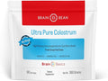 Brain Basics Ultra-Pure Colostrum, 4000mg per Serving, Min 25% IgG antibodies, Gut-Brain-Immune Health, Glowing Hair and Skin. Colostrum Powder from Grass-Fed Cows. 360 Grams - 90 Servings