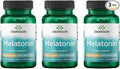 Swanson Melatonin - Herbal Supplement - Sleep and Relaxation - (120 Capsules, 3mg Each) (3 Pack)
