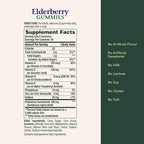Nature's Bounty Elderberry Gummies, Dietary Supplement, Supports Immune Health, Contains Vitamin A, C, D, E and Zinc, 100 mg, 70 Gummies