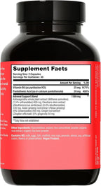 HUM Uber Energy Adrenal Energy Support Supplement with Ashwagandha Root, Ginseng, B Vitamins, Vitamin B6, B5, and Adaptogens, Supplements for Adrenal Fatigue Support, 60 Vegan Capsules