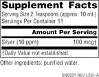 Source Naturals Ultra Colloidal Silver - Liquid Supplement for Immune System Support - 10 ppm - 4 oz