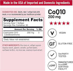 NatureWise CoQ10 200mg Softgels, High Potency Ubiquinone - Coenzyme Q10 Supplement - Antioxidant for Heart Health + Energy - Vegan, Non-GMO, Gluten-Free - 30 Count[1-Month Supply]