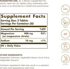 Solgar, Magnesium Citrate 60 Tabletss Prop 65