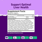 Herbtonics Liver Cleanse Detox & Repair Supplement with Milk Thistle & Artichoke 20-in-1 Liver Support Formula, Energy & Overall Health | Dandelion, Turmeric, Berberine | 120 Vegan Capsules