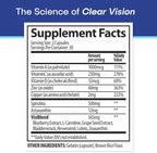 Eye Health Supplement – 14 Essential nutrients for Clear Vision, Blue Light Protection, and Long-Term Eye Health. Supports Clarity and Eye Wellness. 60 Capsules. (6 Pack)