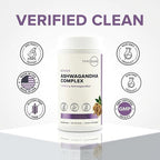Type Zero KSM-66 Ashwagandha Root Extract 1,200mg, 60 Servings - High Potency 5% Withanolides - with Turmeric, Rhodiola Rosea and BioPerine Black Pepper Extract - 180 Veggie Caps