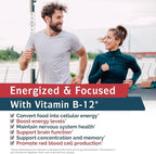 Innate Vitality Vitamin B12 5000mcg, Sublingual, Vegan Methylcobalamin, Fast Dissolve Tablets, Natural Peach Flavor, Supports Energy Production & Healthy Nervous System, 120 Tablets