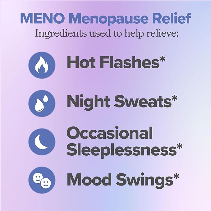 O Positiv MENO Vitamins for Menopause - Hormone-Free Menopause Supplement for Women - Black Cohosh & Ashwagandha KSM-66 - Helps Relieve Hot Flashes, Night Sweats, Mood Swings - 30 Servings (Pack of 2)
