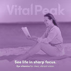 Vital Peak® Provision - Eye Vitamins - Eye Health Supplements - with Bilberry, Eyebright, Lutein, Zeaxanthin & More Vitamins - Vegan, Non GMO, Dairy Free, Soy Free, Gluten Free - 60 Capsules