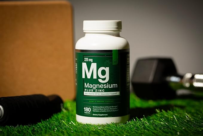 Essential Elements Magnesium Plus Zinc with Vitamin D3 - Scientifically Formulated Heart, Bone, & Muscle Support - 225mg Triple-Strength Magnesium Complex with Glycinate, Malate, Citrate - 360 Count