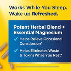 Renew Life Cleanse More Herbal Formula with Magnesium for Overnight Occasional Constipation Relief; Helps Promote Waste and Toxin Elimination; Gluten, Dairy and Soy Free; 60 Vegetarian Capsules*