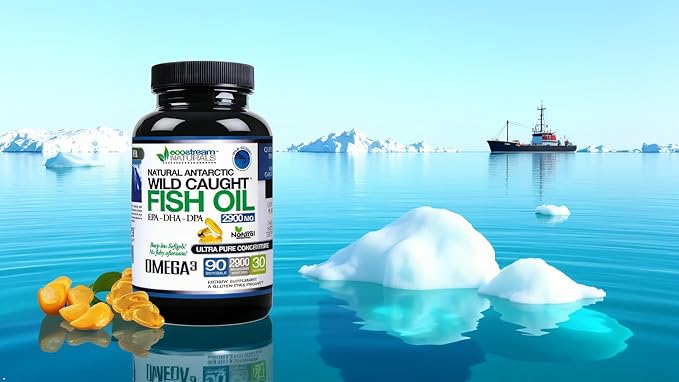 Wild Caught Omega 3 Fish Oil DPA-EPA-DHA Supplement 2,900 Milligrams - Now with Even More DPA-EPA-DHA