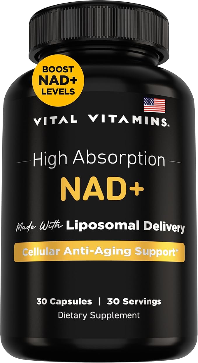 Vital Vitamins NAD+ 30 ct + Hyaluronic Acid Capsules 60 ct