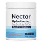 Nectar Sugar Free Electrolytes Powder - Organic Fruit No Sugar or Calories - Hydration Powder for Dehydration Relief and Rapid Rehydration - Keto and Paleo (Orange 40 Serving Tub)