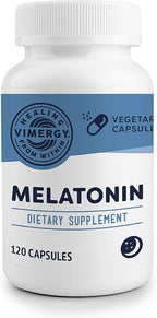 Vimergy Melatonin – Natural Sleep Aid – Sleep Supplement – Helps You Fall Asleep Faster & Stay Asleep Longer - Non-GMO, Gluten-Free, Kosher, Soy-Free, Vegan, Paleo (120 Counts)