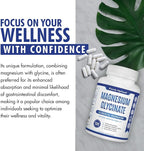 Purely Optimal Magnesium Glycinate 500mg – Sleep Support & Stress Relief – Gentle, High Absorption Magnesium Supplement for Muscle Relaxation, Calm & Nerve Support – 120 Capsules